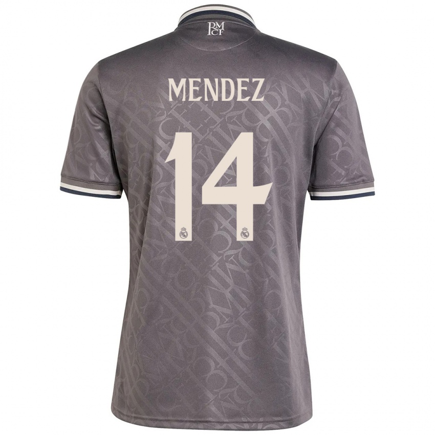 Niño Camiseta María Méndez #14 Carbón Equipación Tercera 2024/25 La Camisa