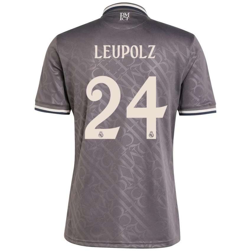 Niño Camiseta Melanie Leupolz #24 Carbón Equipación Tercera 2024/25 La Camisa