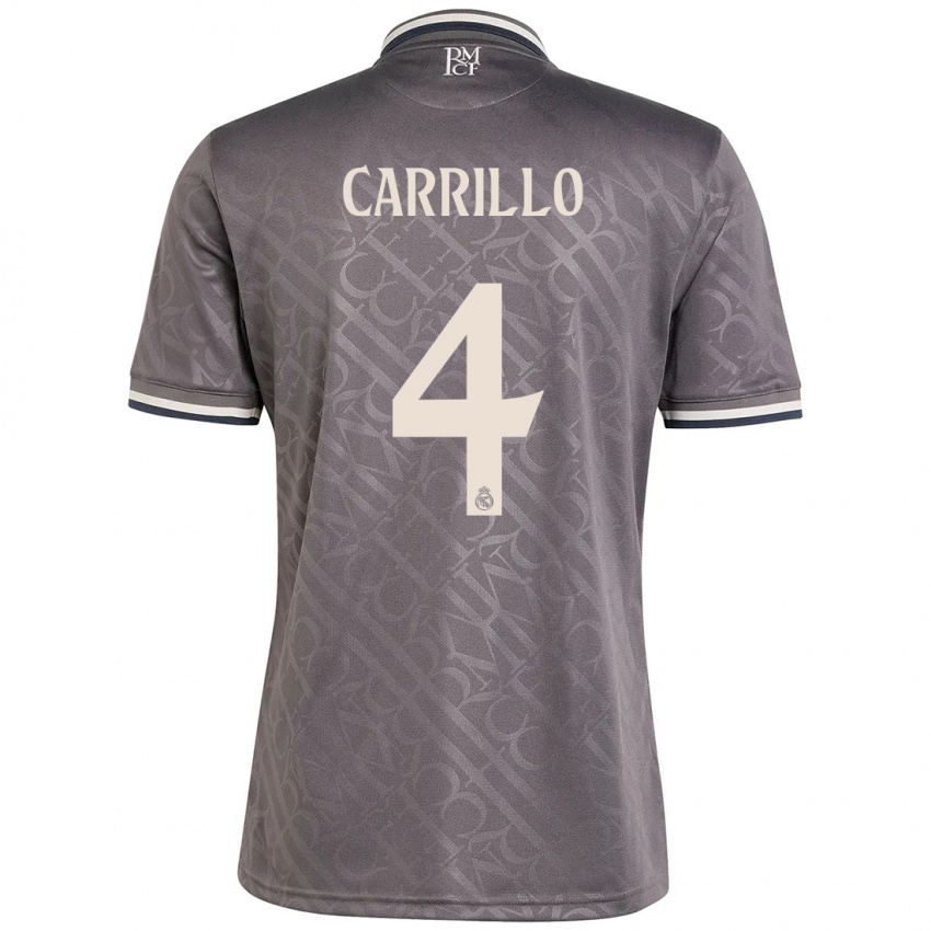 Niño Camiseta Alvaro Carrillo #4 Carbón Equipación Tercera 2024/25 La Camisa