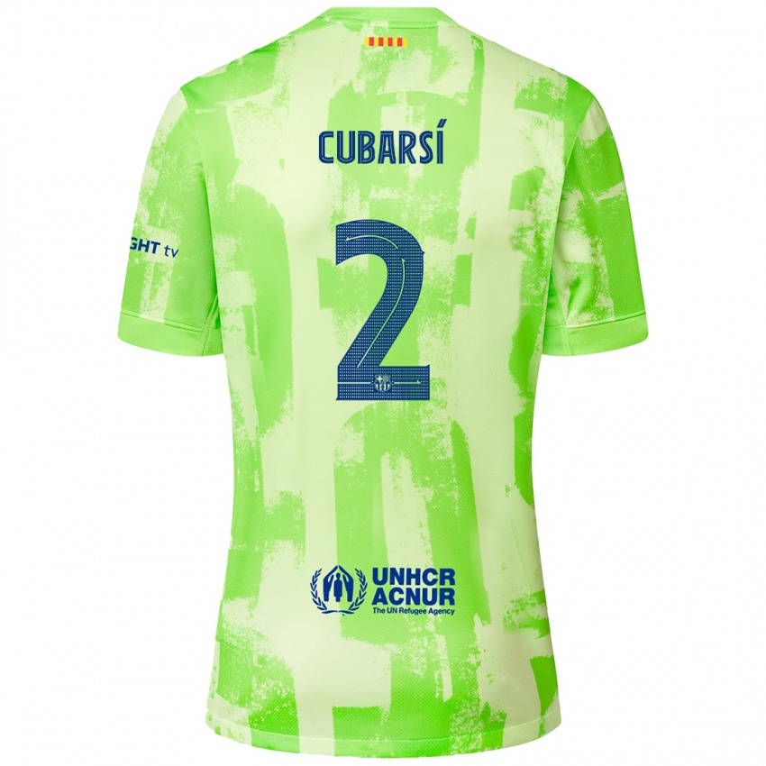 Niño Camiseta Pau Cubarsí #2 Lima Equipación Tercera 2024/25 La Camisa