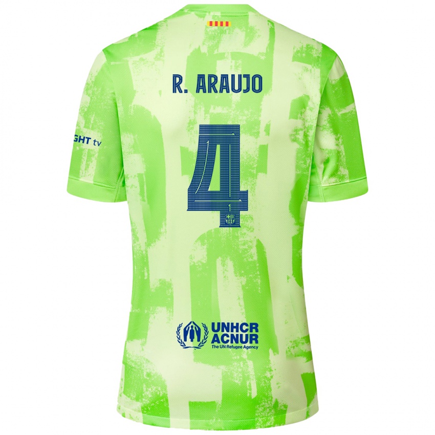 Niño Camiseta Ronald Araujo #4 Lima Equipación Tercera 2024/25 La Camisa