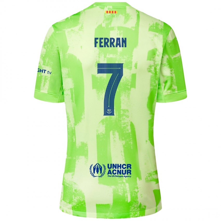 Niño Camiseta Ferran Torres #7 Lima Equipación Tercera 2024/25 La Camisa