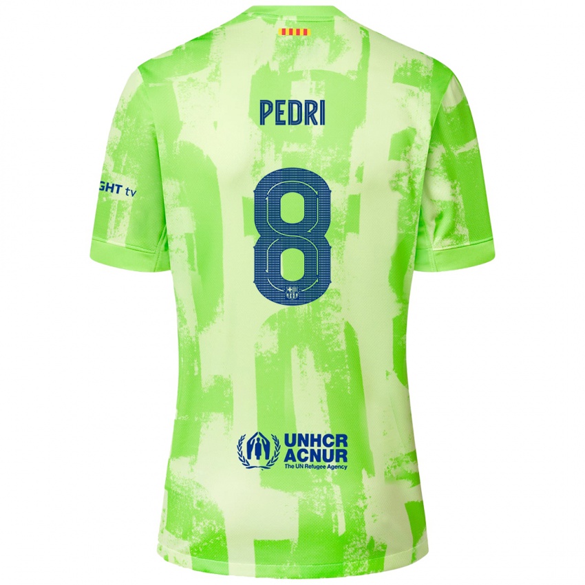 Niño Camiseta Pedri #8 Lima Equipación Tercera 2024/25 La Camisa