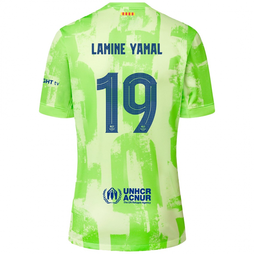 Niño Camiseta Lamine Yamal #19 Lima Equipación Tercera 2024/25 La Camisa