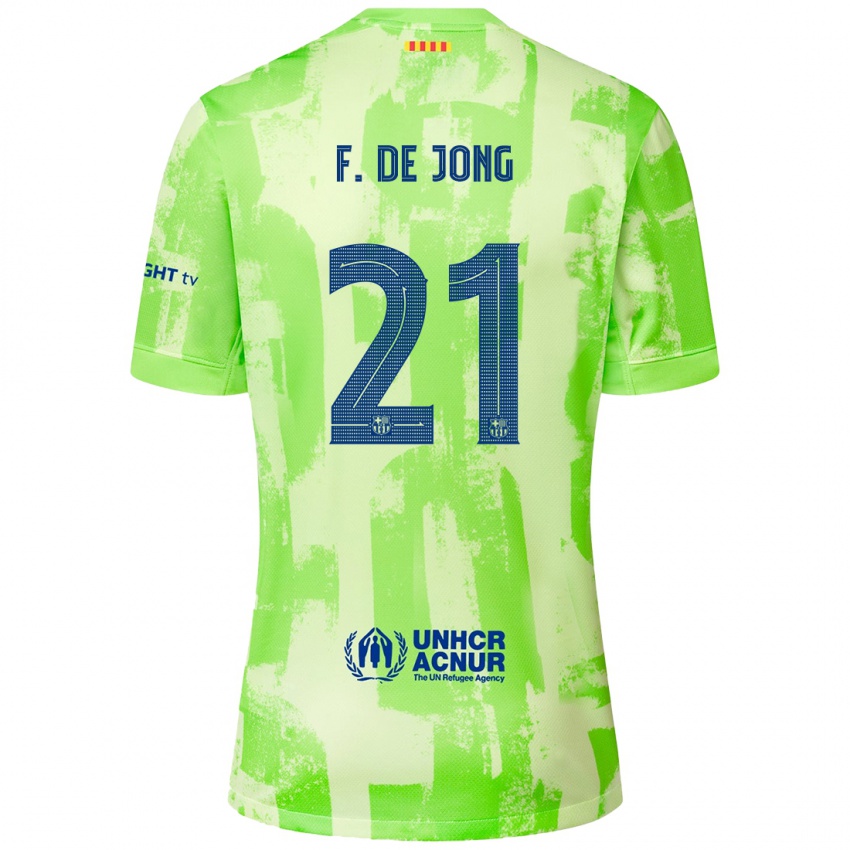 Niño Camiseta Frenkie De Jong #21 Lima Equipación Tercera 2024/25 La Camisa