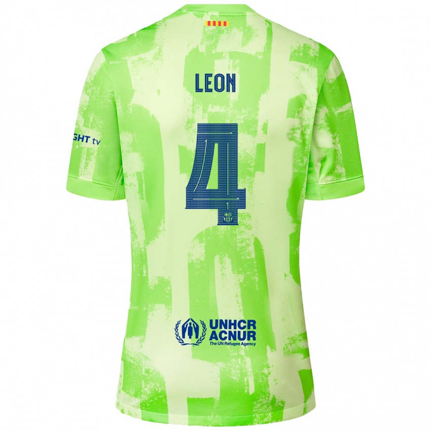 Niño Camiseta Maria Pilar Leon #4 Lima Equipación Tercera 2024/25 La Camisa