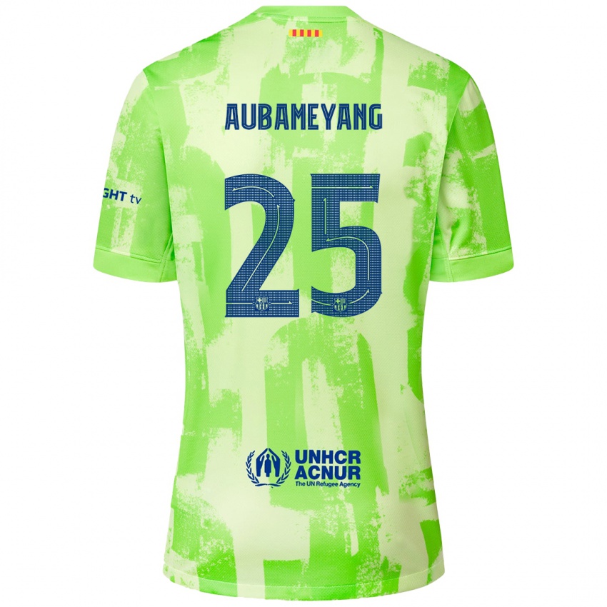 Niño Camiseta Pierre Emerick Aubameyang #25 Lima Equipación Tercera 2024/25 La Camisa