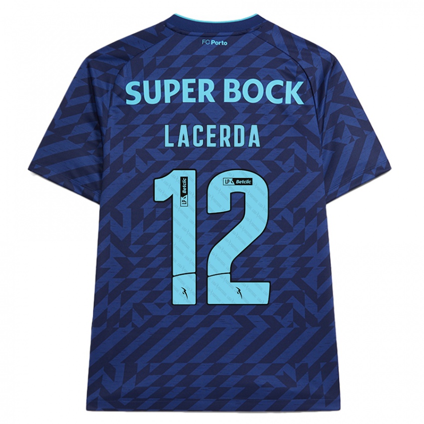 Niño Camiseta Lacerda #12 Azul Marino Equipación Tercera 2024/25 La Camisa