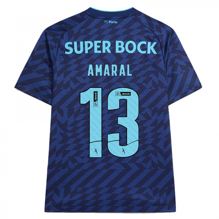 Niño Camiseta Fábio Amaral #13 Azul Marino Equipación Tercera 2024/25 La Camisa