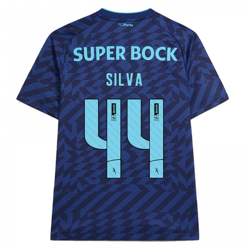 Niño Camiseta Felipe Silva #44 Azul Marino Equipación Tercera 2024/25 La Camisa