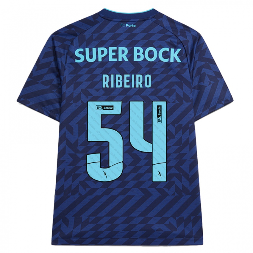 Niño Camiseta António Ribeiro #54 Azul Marino Equipación Tercera 2024/25 La Camisa