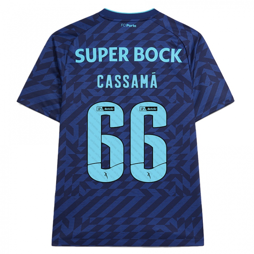 Niño Camiseta Adramane Cassamá #66 Azul Marino Equipación Tercera 2024/25 La Camisa