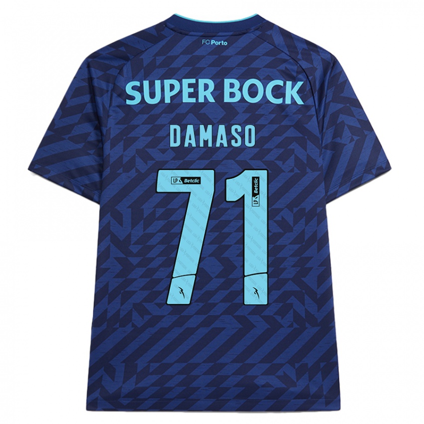 Niño Camiseta Nico Damaso #71 Azul Marino Equipación Tercera 2024/25 La Camisa