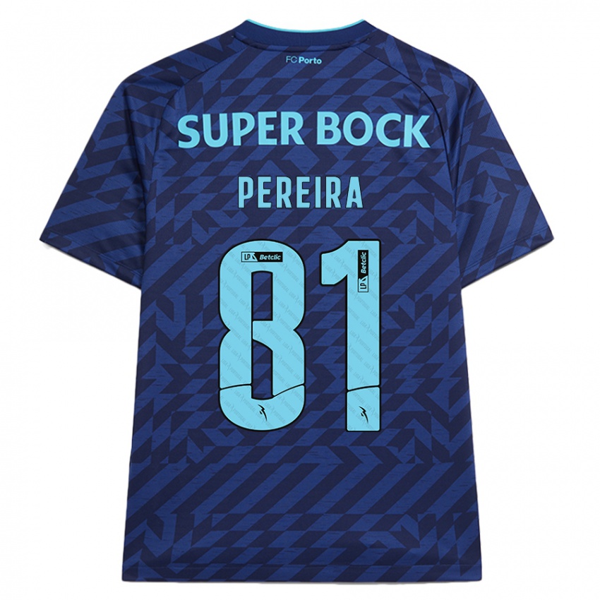 Niño Camiseta Martim Pereira #81 Azul Marino Equipación Tercera 2024/25 La Camisa