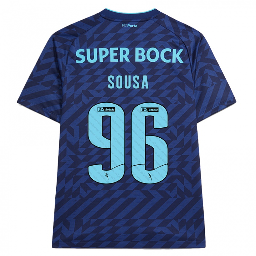 Niño Camiseta Filipe Sousa #96 Azul Marino Equipación Tercera 2024/25 La Camisa