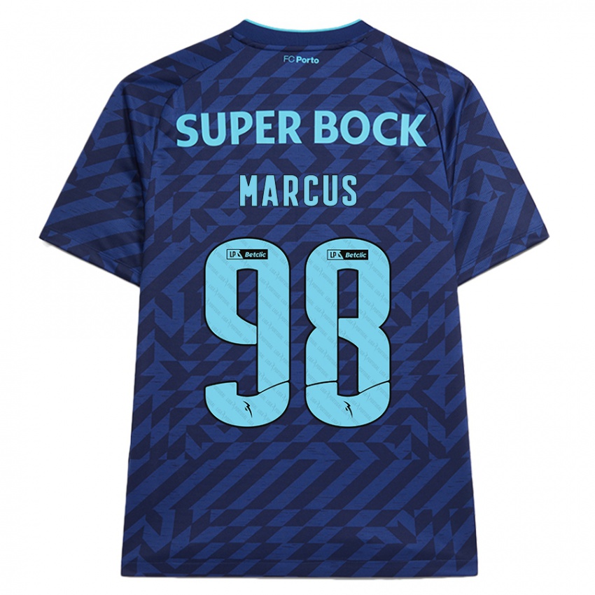 Niño Camiseta Abraham Marcus #98 Azul Marino Equipación Tercera 2024/25 La Camisa