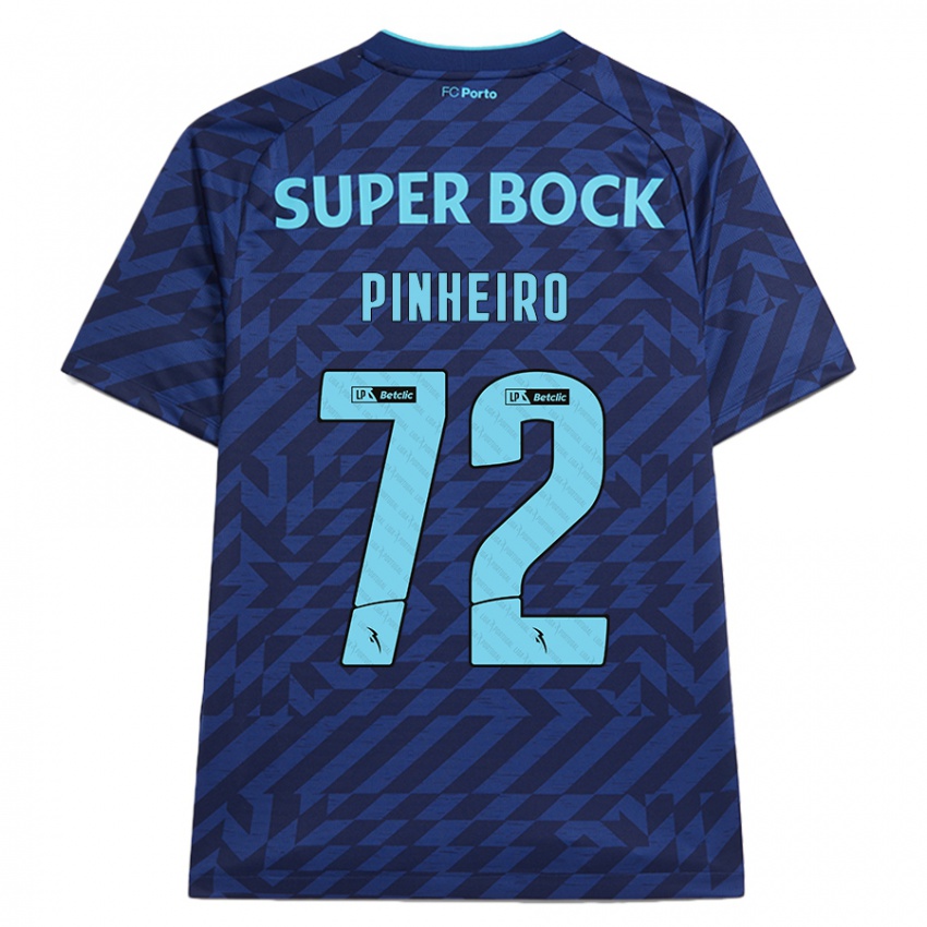 Niño Camiseta Rodrigo Pinheiro #72 Azul Marino Equipación Tercera 2024/25 La Camisa