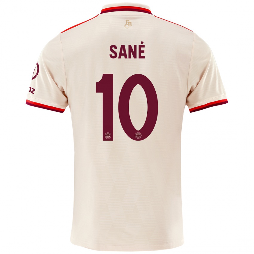 Niño Camiseta Leroy Sane #10 Lino Equipación Tercera 2024/25 La Camisa