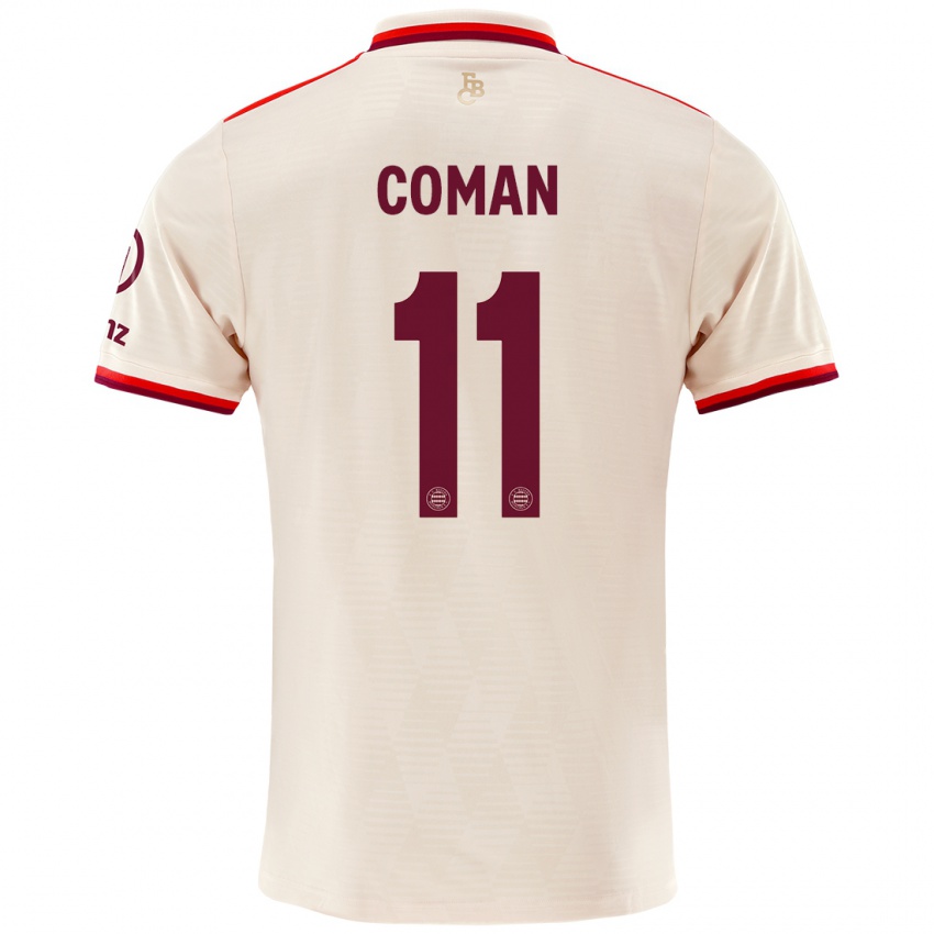 Niño Camiseta Kingsley Coman #11 Lino Equipación Tercera 2024/25 La Camisa