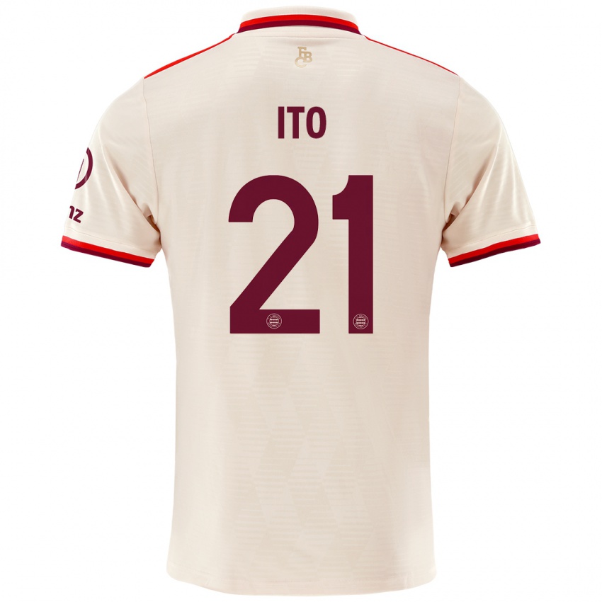 Niño Camiseta Hiroki Ito #21 Lino Equipación Tercera 2024/25 La Camisa