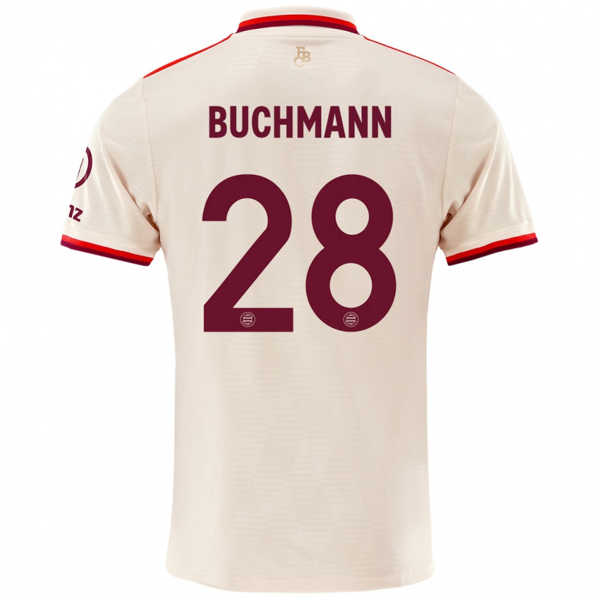 Niño Camiseta Tarek Buchmann #28 Lino Equipación Tercera 2024/25 La Camisa