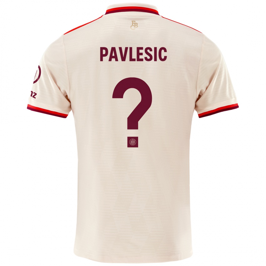 Niño Camiseta Anthony Pavlesic #0 Lino Equipación Tercera 2024/25 La Camisa