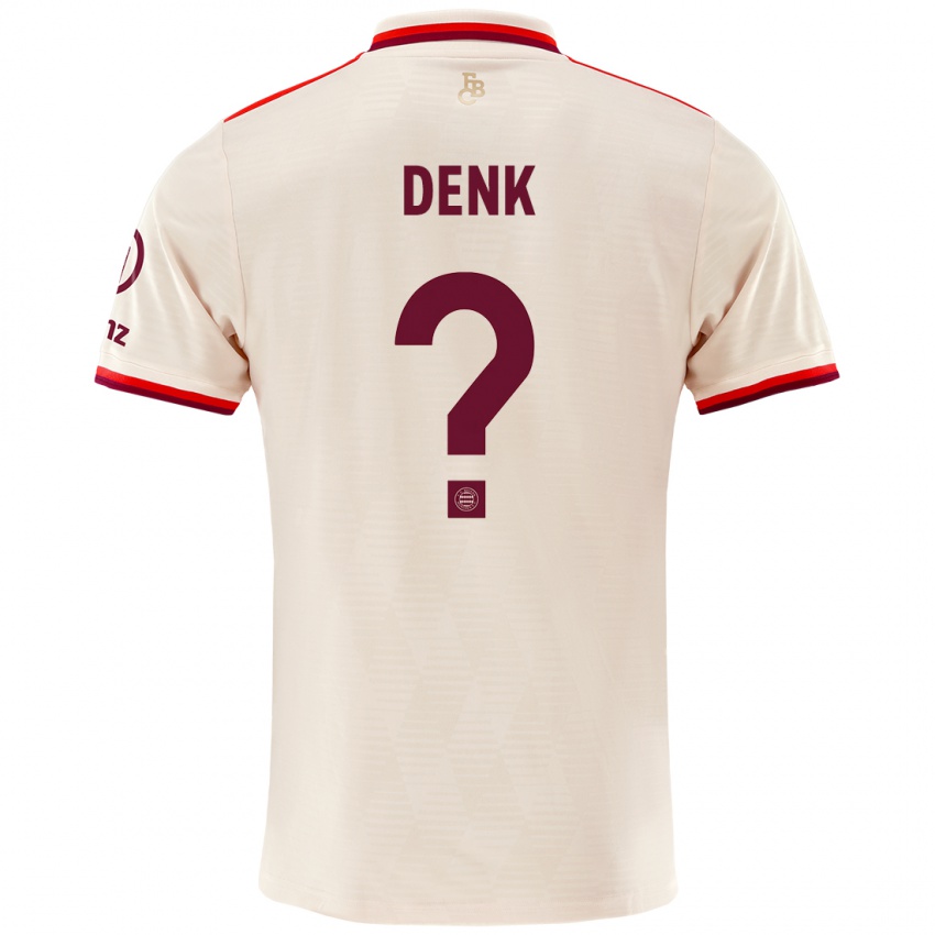 Niño Camiseta Luca Denk #0 Lino Equipación Tercera 2024/25 La Camisa