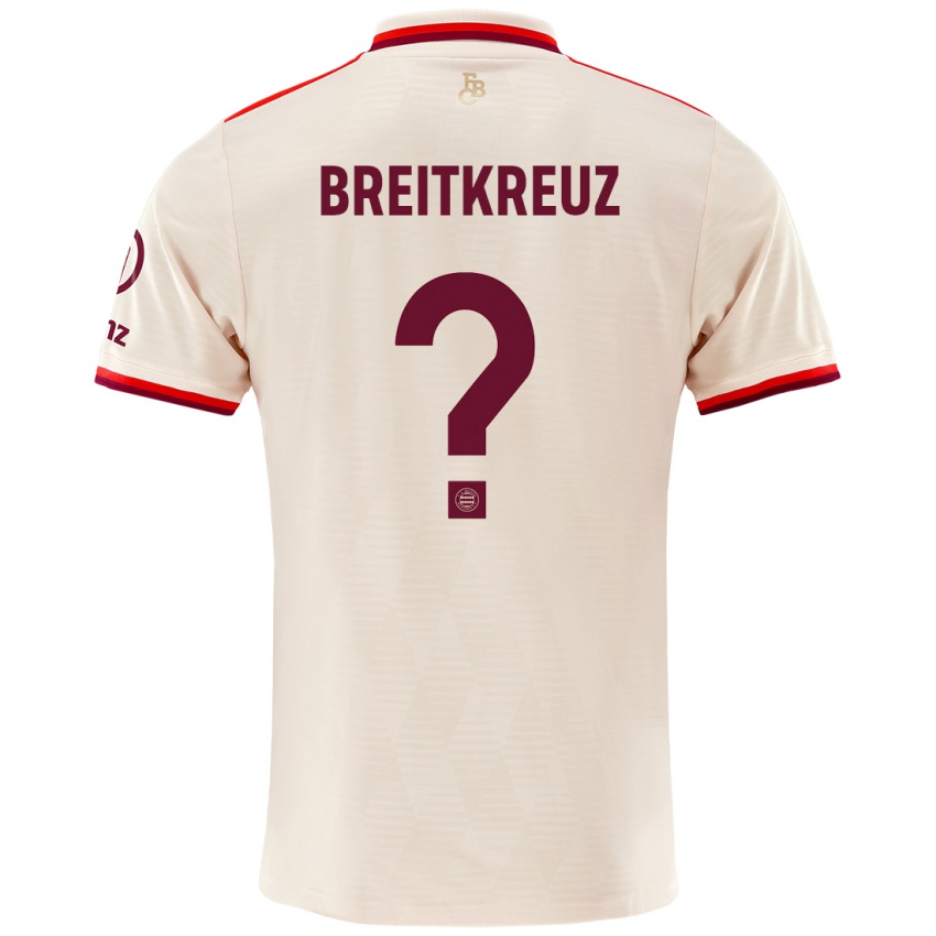 Niño Camiseta Steve Breitkreuz #0 Lino Equipación Tercera 2024/25 La Camisa