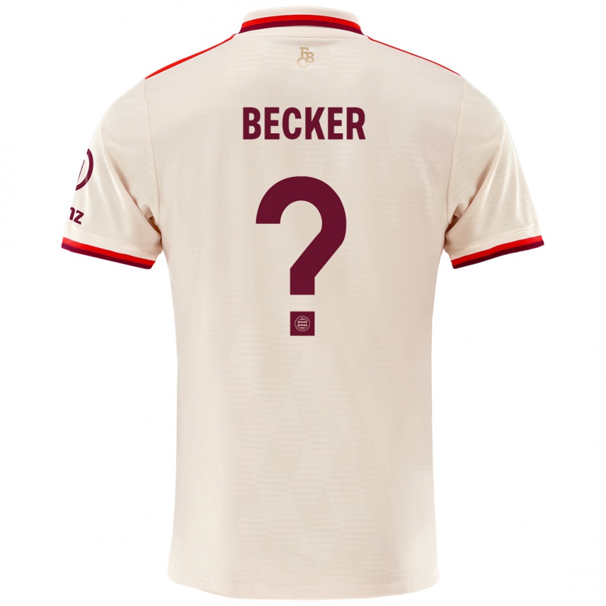 Niño Camiseta Lennard Becker #0 Lino Equipación Tercera 2024/25 La Camisa