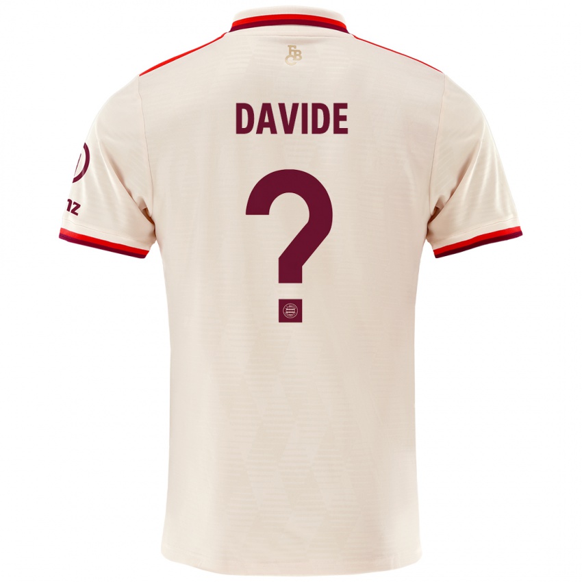 Niño Camiseta Davide Dell'erba #0 Lino Equipación Tercera 2024/25 La Camisa