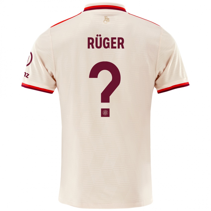 Niño Camiseta Kurt Rüger #0 Lino Equipación Tercera 2024/25 La Camisa