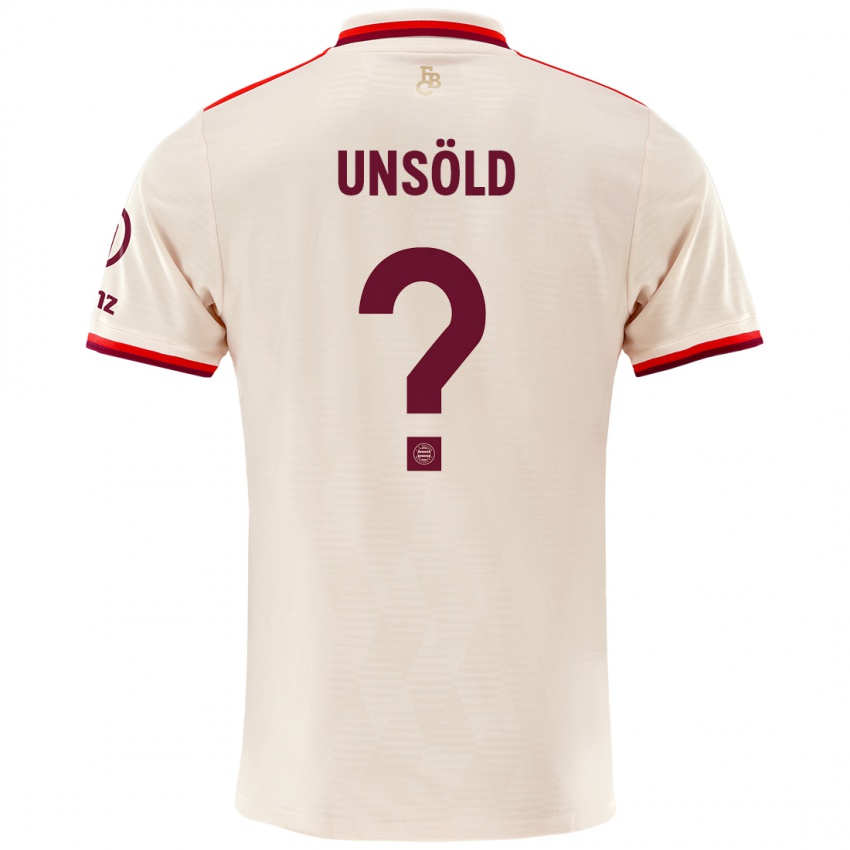 Niño Camiseta Samuel Unsöld #0 Lino Equipación Tercera 2024/25 La Camisa