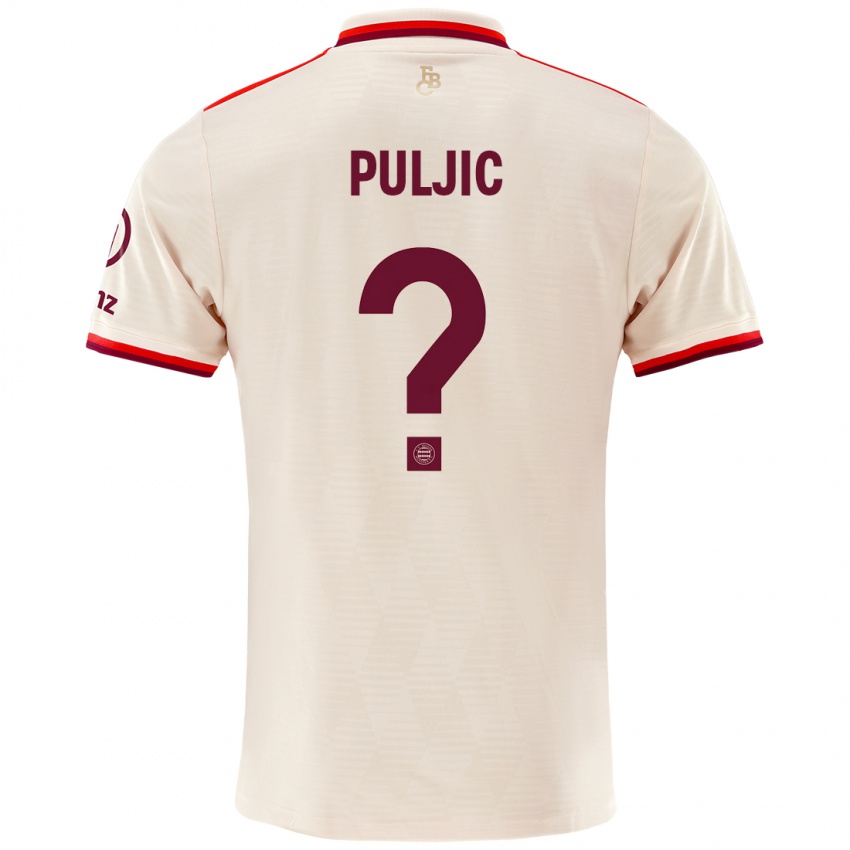 Niño Camiseta Ljubo Puljic #0 Lino Equipación Tercera 2024/25 La Camisa