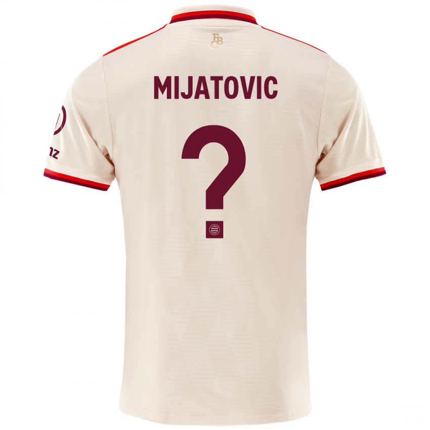 Niño Camiseta Roko Mijatovic #0 Lino Equipación Tercera 2024/25 La Camisa