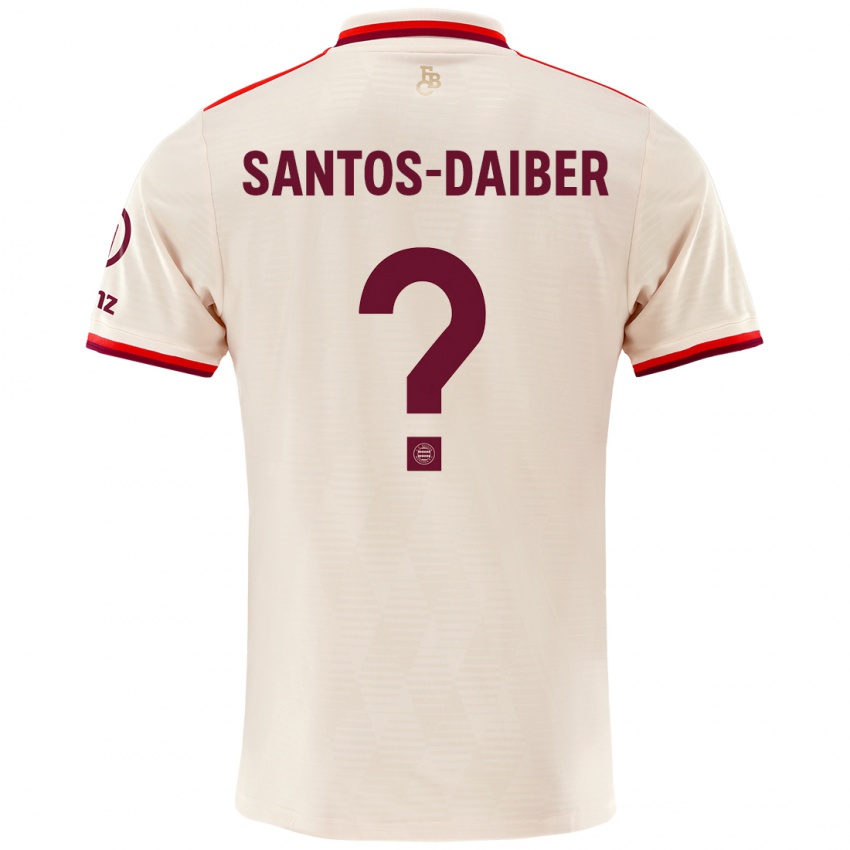 Niño Camiseta David Santos-Daiber #0 Lino Equipación Tercera 2024/25 La Camisa