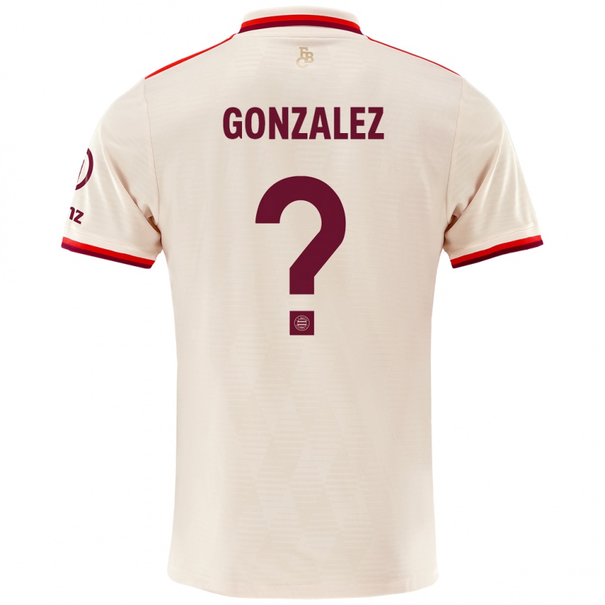 Niño Camiseta Gabriel Gonzalez #0 Lino Equipación Tercera 2024/25 La Camisa