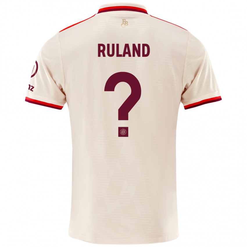 Niño Camiseta Leonard Ruland #0 Lino Equipación Tercera 2024/25 La Camisa