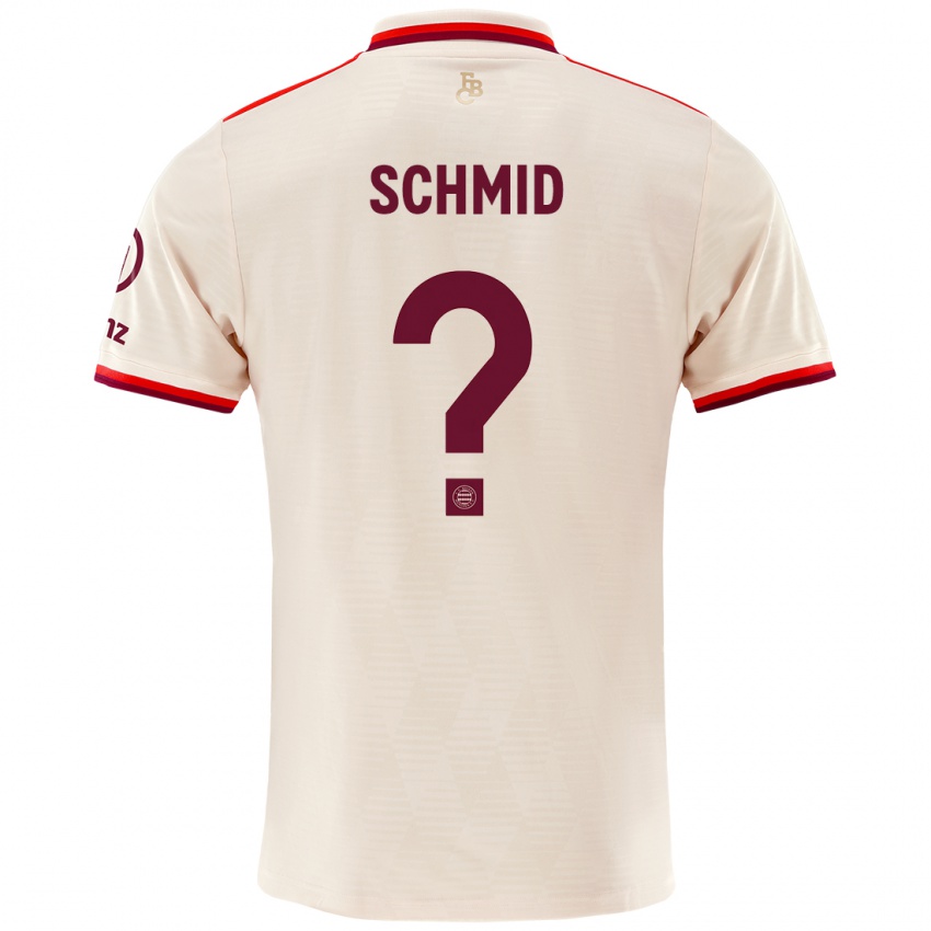 Niño Camiseta Leopold Schmid #0 Lino Equipación Tercera 2024/25 La Camisa