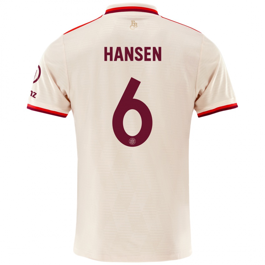 Niño Camiseta Tuva Hansen #6 Lino Equipación Tercera 2024/25 La Camisa