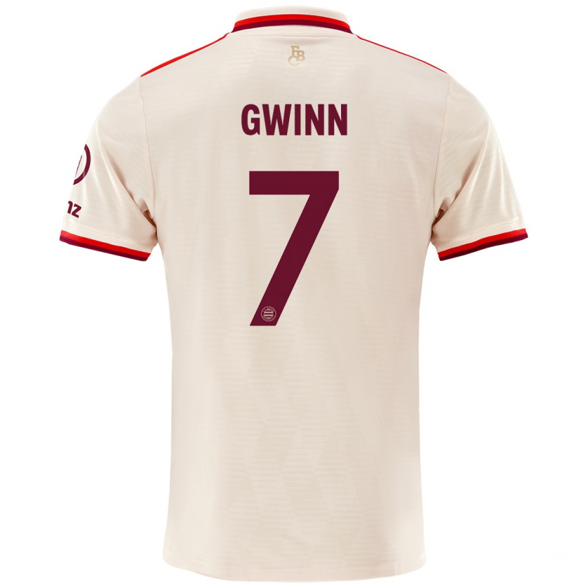 Niño Camiseta Giulia Gwinn #7 Lino Equipación Tercera 2024/25 La Camisa