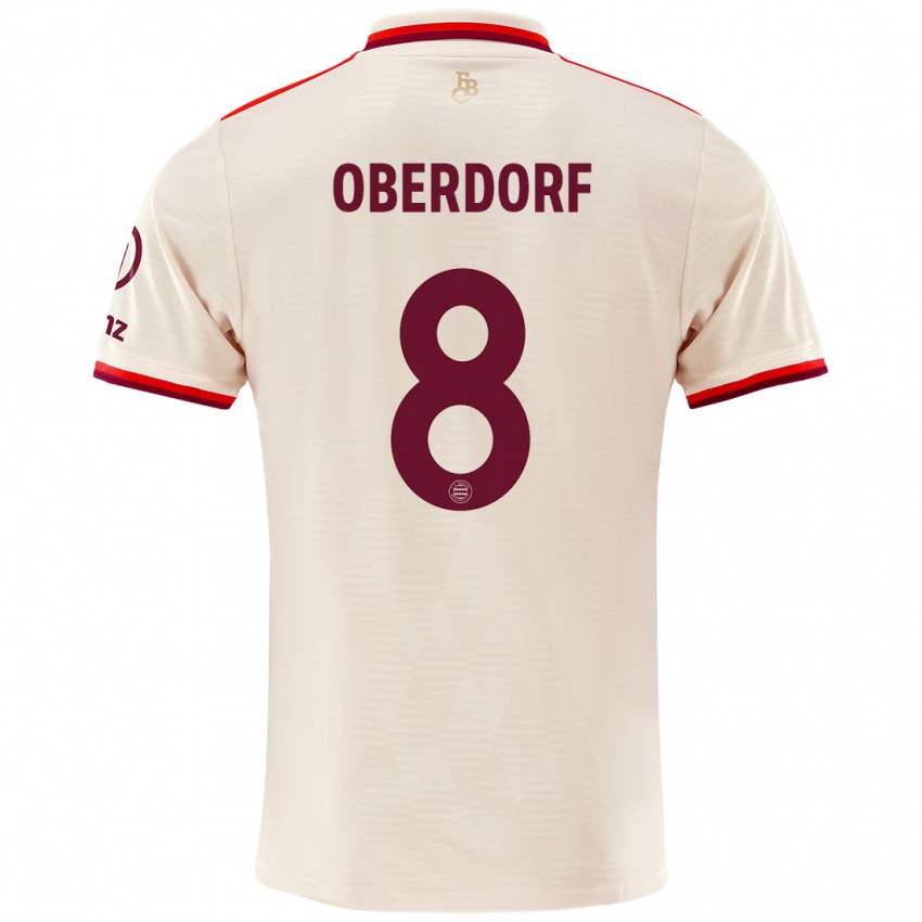 Niño Camiseta Lena Oberdorf #8 Lino Equipación Tercera 2024/25 La Camisa