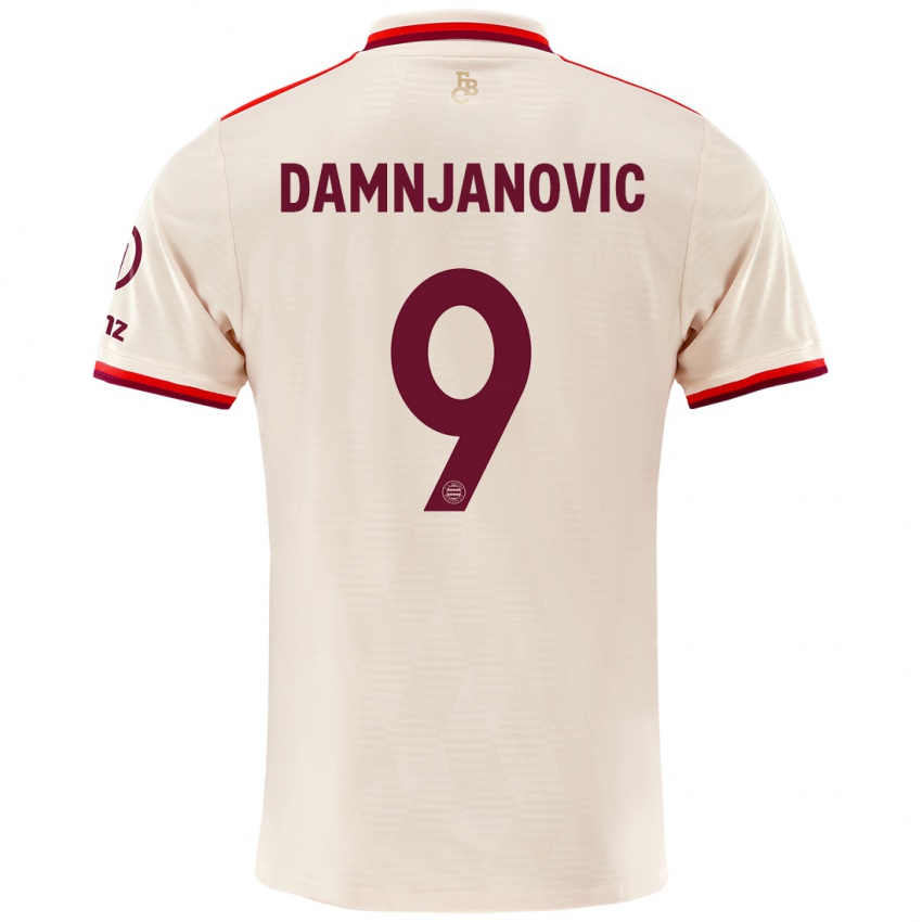 Niño Camiseta Jovana Damnjanovic #9 Lino Equipación Tercera 2024/25 La Camisa