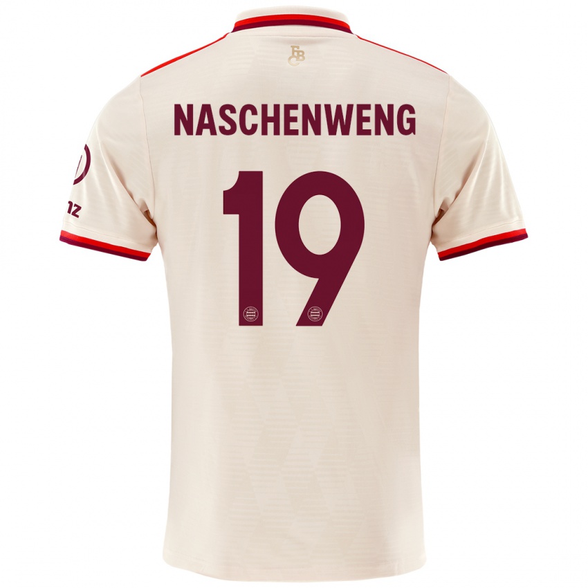 Niño Camiseta Katharina Naschenweng #19 Lino Equipación Tercera 2024/25 La Camisa