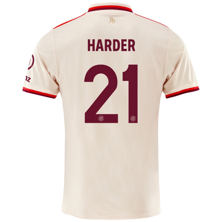 Niño Camiseta Pernille Harder #21 Lino Equipación Tercera 2024/25 La Camisa