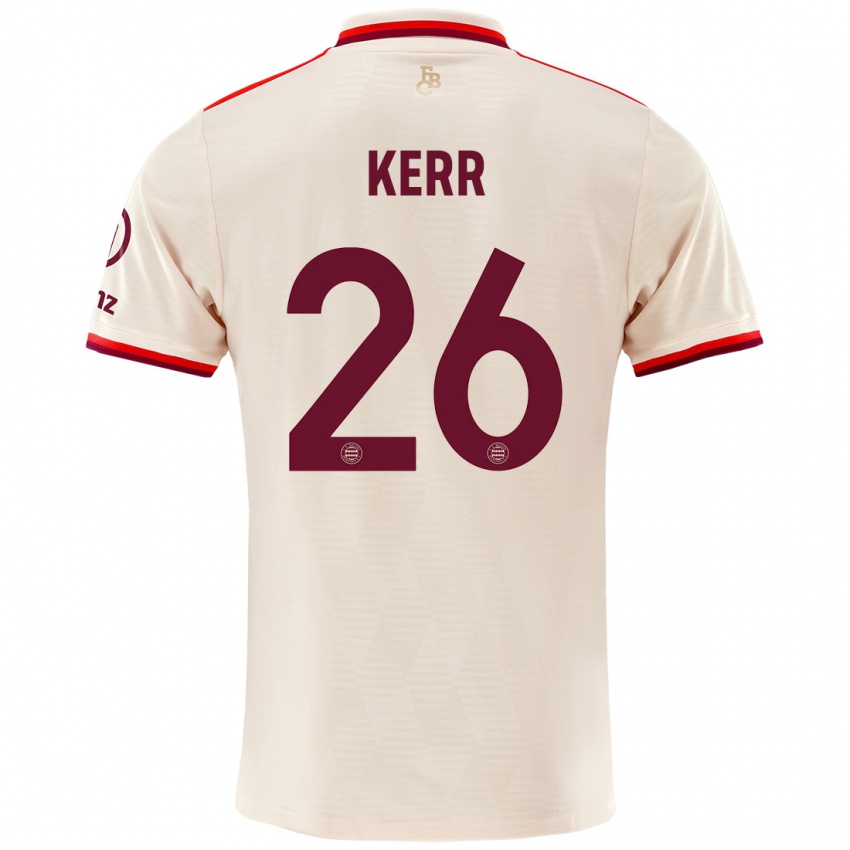 Niño Camiseta Samantha Kerr #26 Lino Equipación Tercera 2024/25 La Camisa