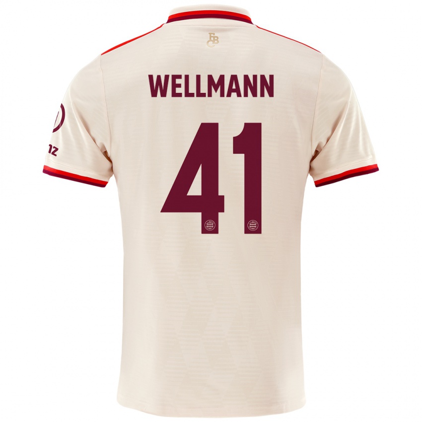 Niño Camiseta Anna Wellmann #41 Lino Equipación Tercera 2024/25 La Camisa