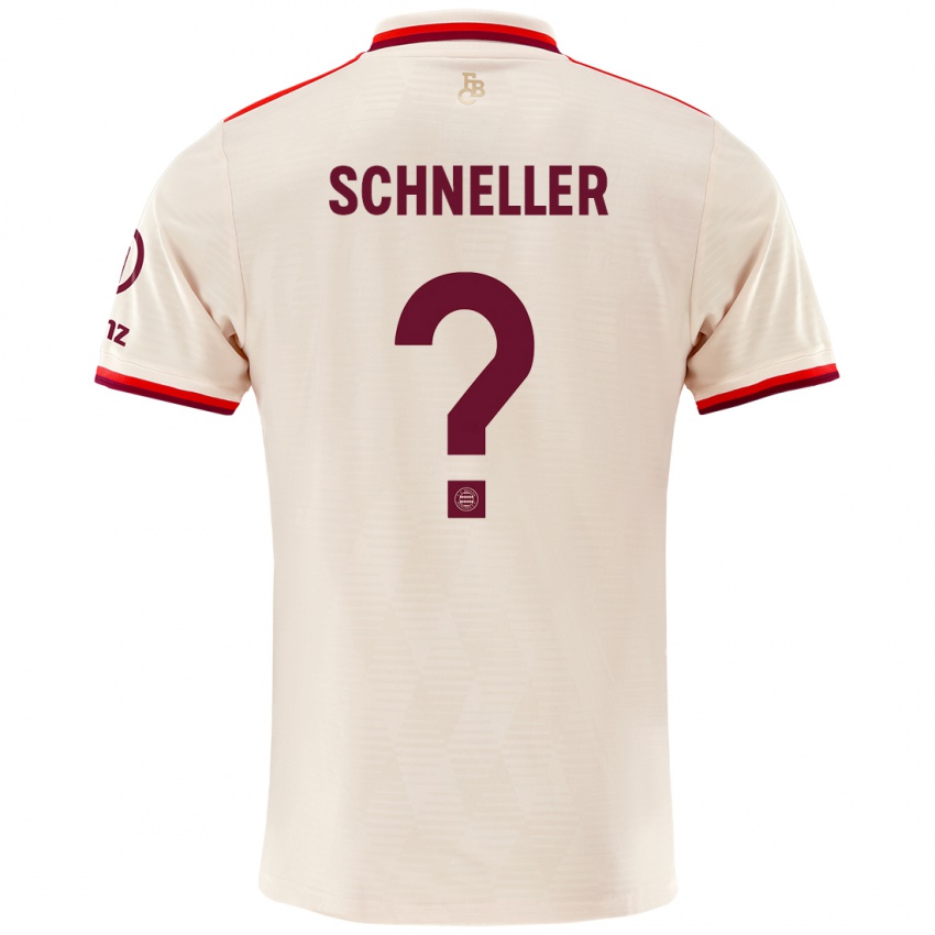 Niño Camiseta Lukas Schneller #0 Lino Equipación Tercera 2024/25 La Camisa