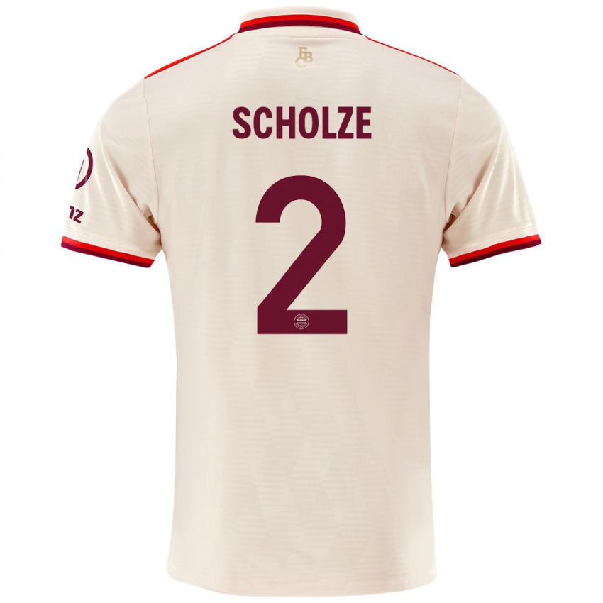 Niño Camiseta Max Scholze #2 Lino Equipación Tercera 2024/25 La Camisa