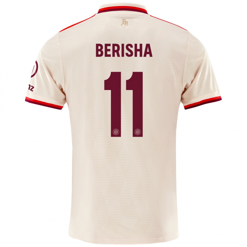 Niño Camiseta Dion Berisha #11 Lino Equipación Tercera 2024/25 La Camisa