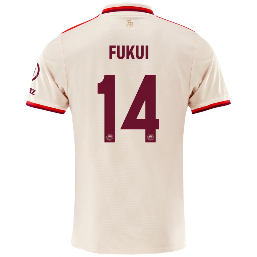 Niño Camiseta Taichi Fukui #14 Lino Equipación Tercera 2024/25 La Camisa